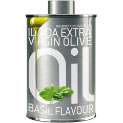 Iliada Greek Extra Virgin Olive Oil with Basil. 200ml.