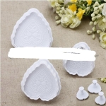 Heart-Shaped Fondant/Biscuit Plunger Cutter Set