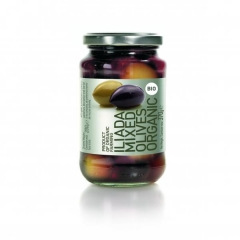 Iliada Greek Organic Mixed Olives. 370gm.