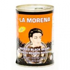 La Morena Refried Black Beans. 440gm.