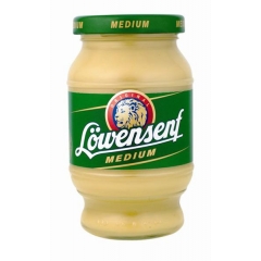 German Lowensenf Medium or Bavarian Sweet Mustard. 250ml.